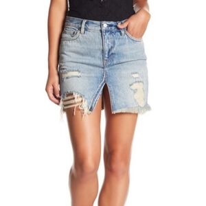 We the Free Denim Mini Skirt